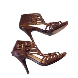 ✨ Cole Haan Brown Leather Strappy High Heel Sandals | Sz 6 | Nike Air Comfort ✨